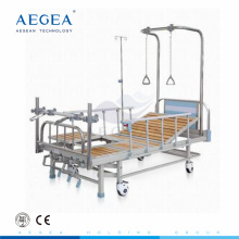 AG-OB002 marco de tracción ortopédica 5-manivela cabecera de madera cama de hospital fabricante de muebles médicos
